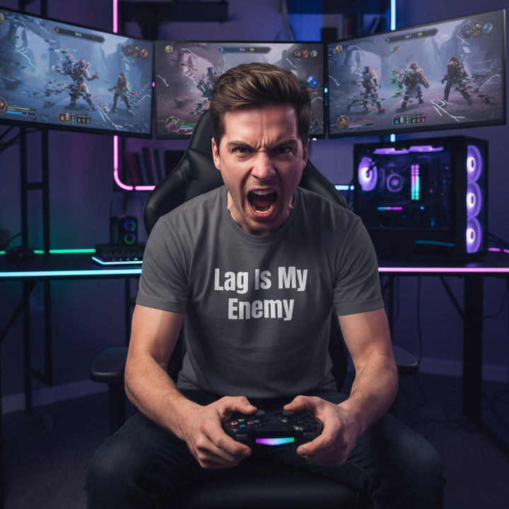 Lag Is My Enemy Gamer T-Shirt