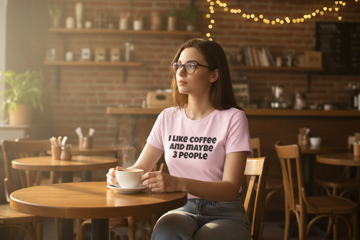 I Like Coffee and Maybe Three People T-Shirt
