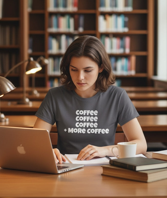 Coffee Coffee Coffee + More Coffee T-Shirt