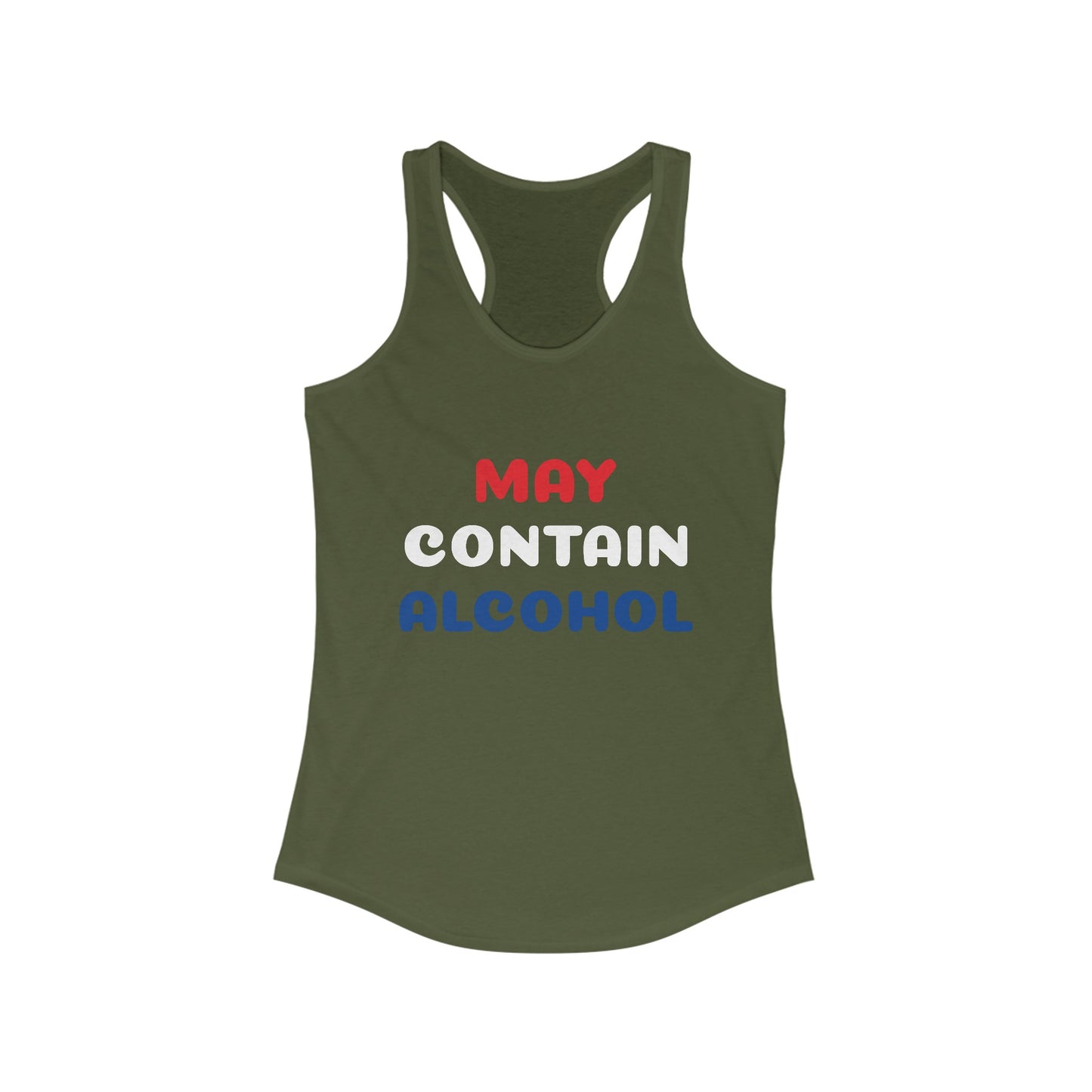 May Contain Alcohol Racerback Tank